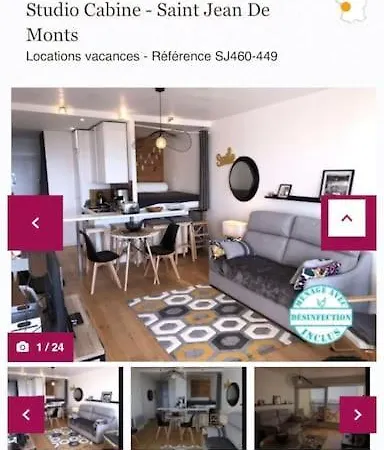 Apartamento Studio Cabine Saint-Jean-de-Monts
